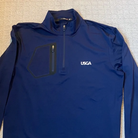 Two RLX Navy Quarter-Zip Pullovers - Picture 5 of 6
